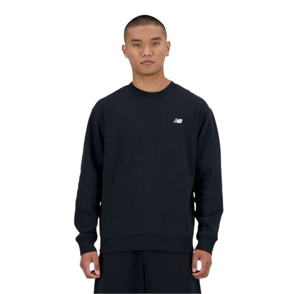 New Balance Mens Crew Neck Regular Sweatshirt / Black